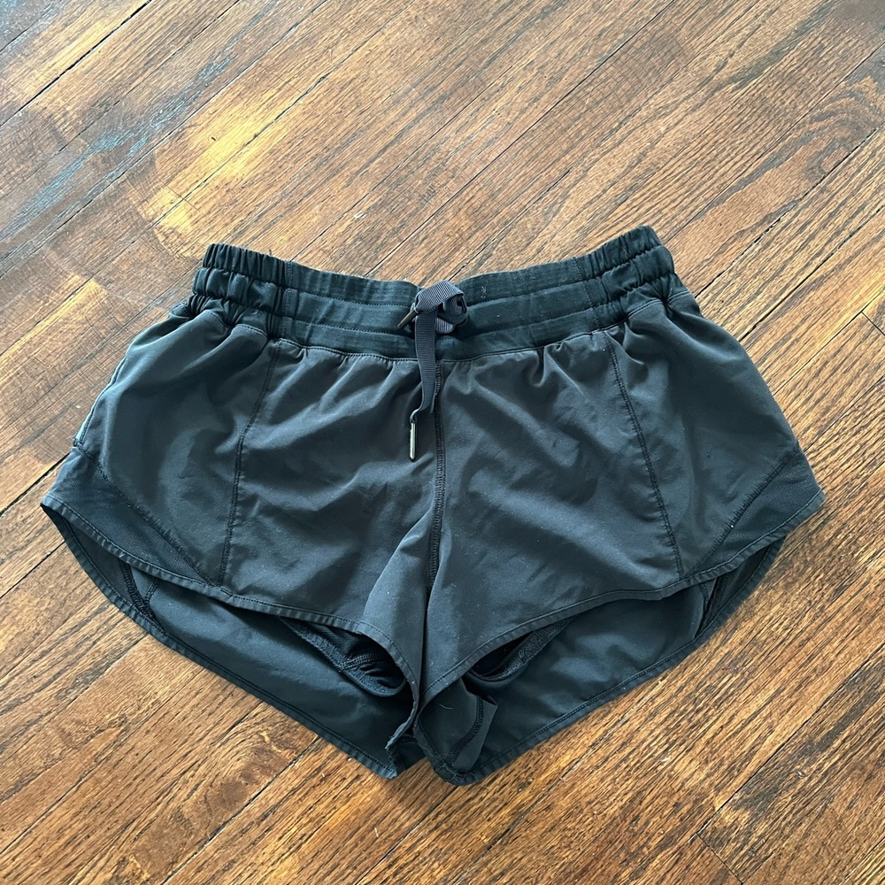Lululemon Athletica Black Athletic Shorts Moisture-Wicking Performance